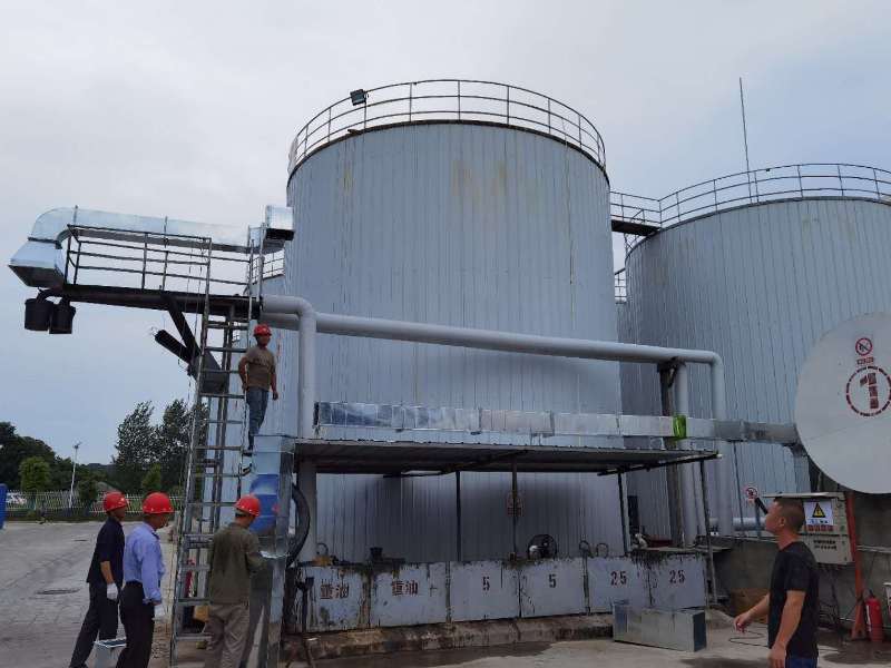 方舟石化沥青废气处理设备制作安装