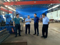 陈启富区长一行莅临918博天堂科技指导工作